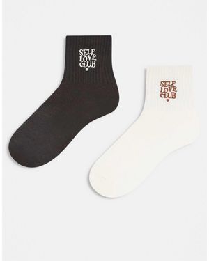 Accessorize – 2er-pack socken - Weiß