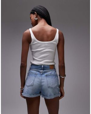Tommy Hilfiger Pantalones Muy Cortos Vaqueros Azul Claro De - Gris