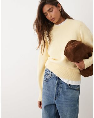 ASOS – taillierter pullover - Natur
