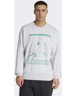 adidas Originals Real Madrid Heritage Crew Sweat - Grey