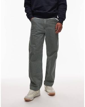 Levi's Vaqueros De Estilo Carpintero Y Corte Recto Suelto Con Estampado Milrayas De La Colección Cápsula Workwear 568 De - Rojo