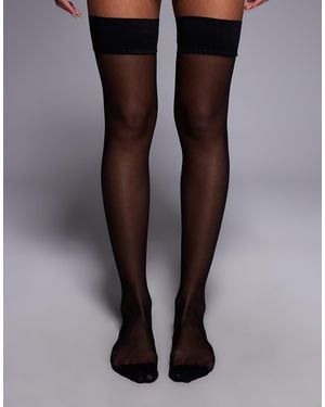 Ann Summers Plain Top Seamed Hold Up - Brown