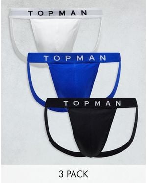 TOPMAN 3 Pack Jocks - Blue