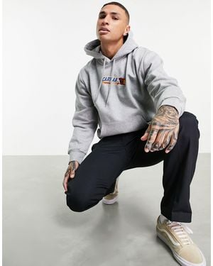 Carhartt Felpa con cappuccio grigia con barretta di cioccolato - Grigio