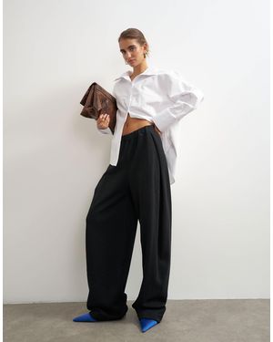 TOPSHOP High-waist-jogger mit falten - Weiß