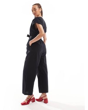 Monki Mono Largo Con Lazada En La Cintura De - Blanco