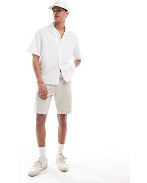 Levi's Xx Chino Straight Cotton Linen Blend Shorts - White
