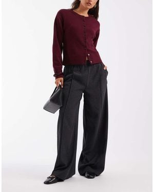 Object Pleated Tailored Trousers - Purple