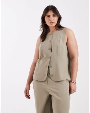 Pieces Plus Pieces curve - gilet - Neutre