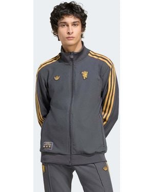 adidas Originals Manchester United Terrace Icons Track Top - Grey