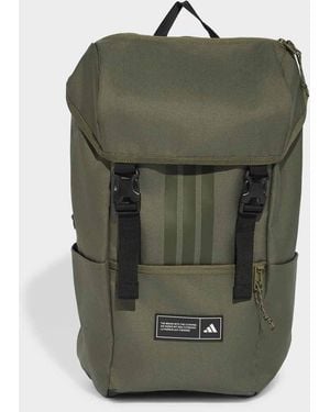 adidas Originals 3 Stripes Flap Backpack - Green
