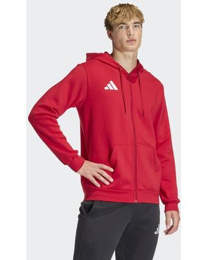 adidas Originals Entrada26 Full Zip Hoodie - Red