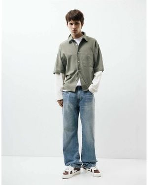 Pull&Bear Jean bootcut moyen - Bleu