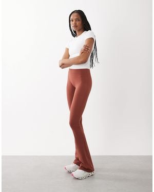 4505 Tall Icon High Waist Slim Kick Yoga legging - Brown