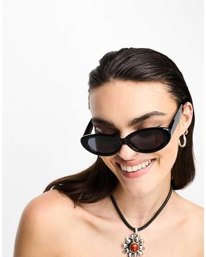 ASOS Occhiali Da Sole Ovali Neri - Nero