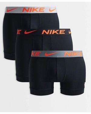 Nike Essential Microfibre 3 Pack Boxer Briefs - Blue