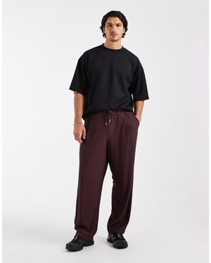ASOS Relaxed Taper Pleated jogger - Black