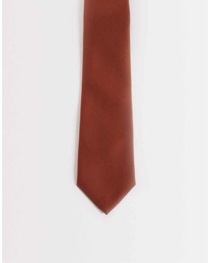 ASOS Textured Satin Tie - White
