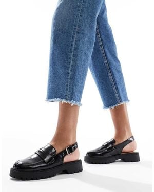 New Look Slingback Chunky Loafer - Blue