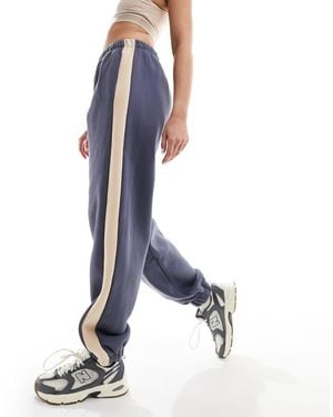 Edikted Saturn Oversized Joggers Washed - Blue