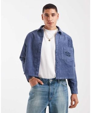 Quiksilver Uni Corduroy Shirt - Blue