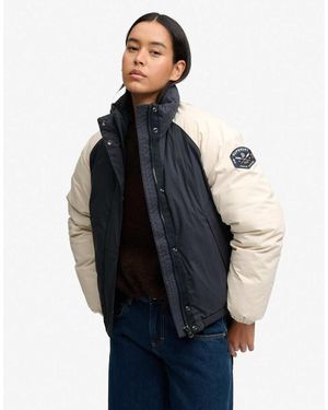 Superdry Cotton Padded Shell Jacket - Blue