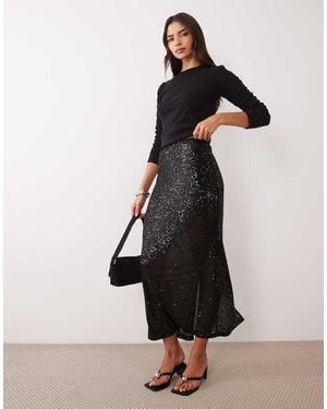 ASOS Maxi Rok Met Lovertjes - Zwart