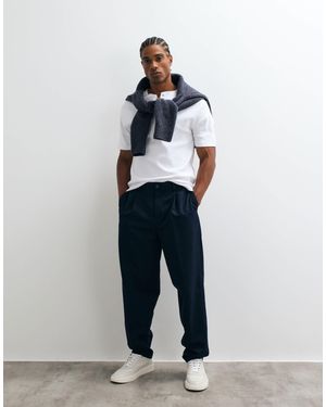 ASOS Tailored Pleated Oversized Tapered Pants - White