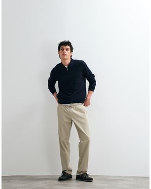 Jack & Jones Straight Fit Drawstring Trousers - Blue