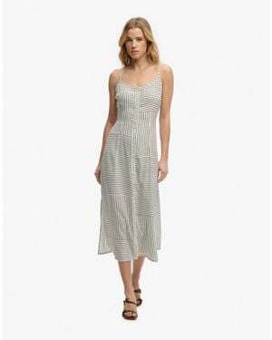 Superdry Print – camisole-midikleid - Grau