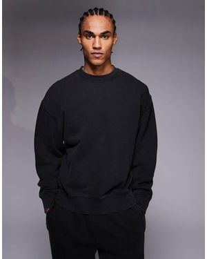 4505 Icon Rest Day Heavyweight 440gsm Cotton Oversized Boxy Sweatshirt - Blue