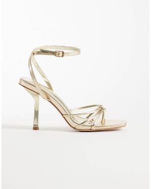 SIMMI Simmi London Sabrina Strappy Heeled Sandals - Metallic