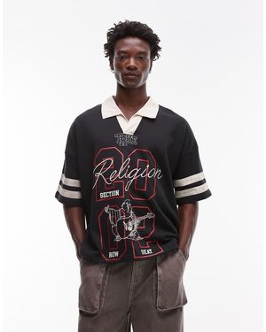 TRUE RELIGION Oversized Sportief Shirt - Zwart