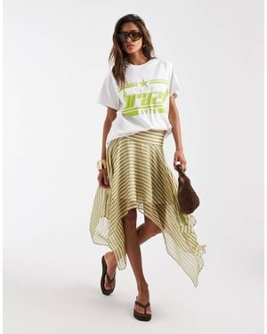 ASOS Oversized T-shirt With Brazil Graphic - Metallic