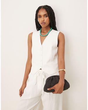 Mango Lichtgewicht Gilet - Wit