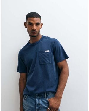 Calvin Klein T-Shirt Con Taschino - Blu
