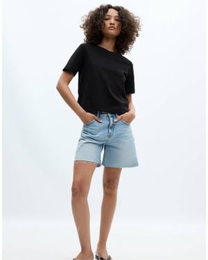 Stradivarius – basic-t-shirts - Blau