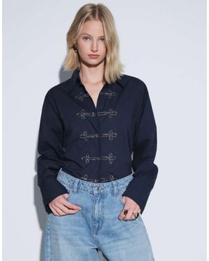 ASOS Overhemd Met Versierde Details - Blauw