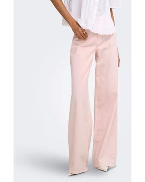 Jdy Vaqueros De Corte Ancho - Rosa
