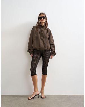 TOPSHOP Lace Capris - Natural