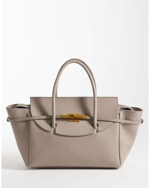 ASOS Belted Hardware Grab Handle Tote - Red