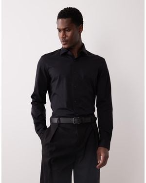 Mango Regular-Fit Overhemd Van Katoenmix - Blauw