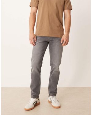 ASOS Vaqueros Lavado De Corte Tapered De - Neutro