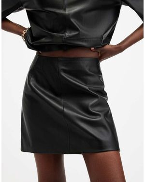 AllSaints Falda Negra Renai De - Negro