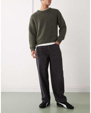 Reclaimed Vintage Relaxed Straight Leg Denim Jeans - Black