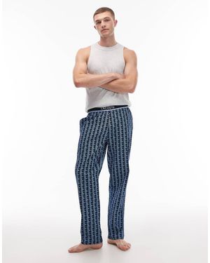 Lacoste Pyjamaset Met Monogram - Blauw
