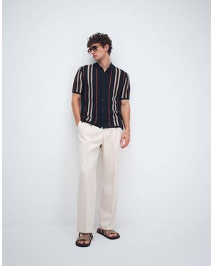 ASOS Smart Pleated Wide Leg Pants - Natural