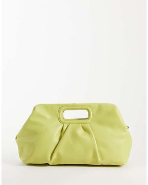 ASOS Clutch Extragrande En Chartreuse - Amarillo