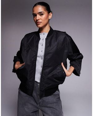 Deus Ex Machina Sunset Bomber Jacket - Gray