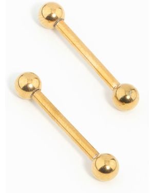 Lovisa – 2er-pack brustwarzenpiercings aus veretem chirurgenstahl - Mettallic